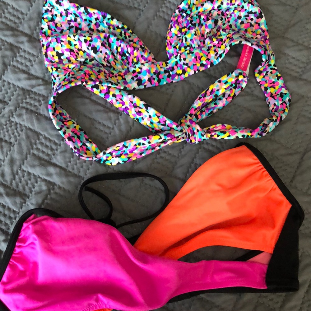 Two Victoria’s Secret swim tops